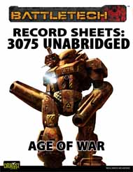 BattleTech: Record Sheets 3075 UnabridgedÑAge of War