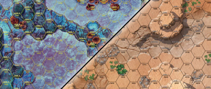 Alien Worlds/Desert Maps als Neopren Alien Worlds/Desert Maps als Neopren