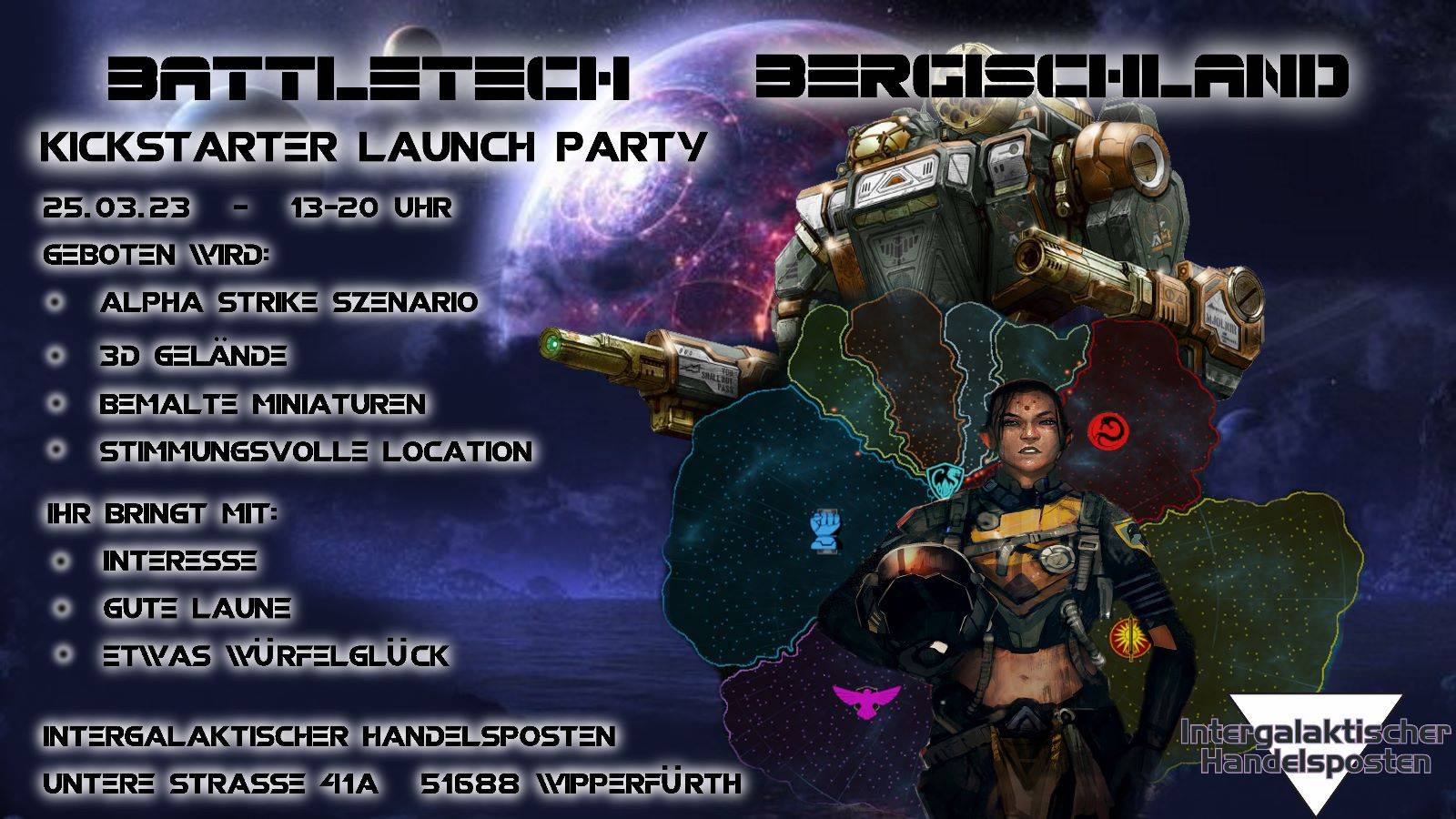 Battletech Kickstarter Launch Partys in Deutschland (Update) HPG Station